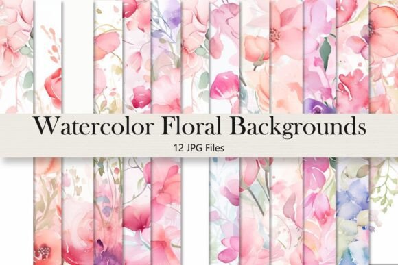 Download Soft Pastel Watercolor Flower Borders - Flower Collection