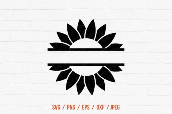 Download Split Sunflower Svg, Frame - Flower Collection