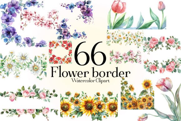 Download Flower Border Clipart - Flower Collection