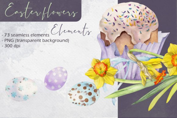 Download Easter Flowers: Elements - Flower Collection