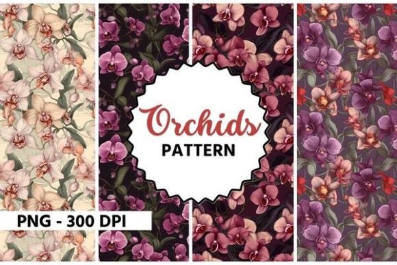 Download Orchids Flower Watercolor Pattern - Flower Collection