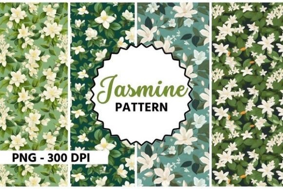 Download Jasmine Flower Watercolor Pattern - Flower Collection