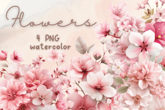 Download Flowers Watercolor Floral Pink Blossom - Flower Collection