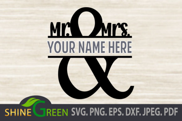 Download Wedding Monogram SVG Frame Mr &amp; Mrs - Premium Resources