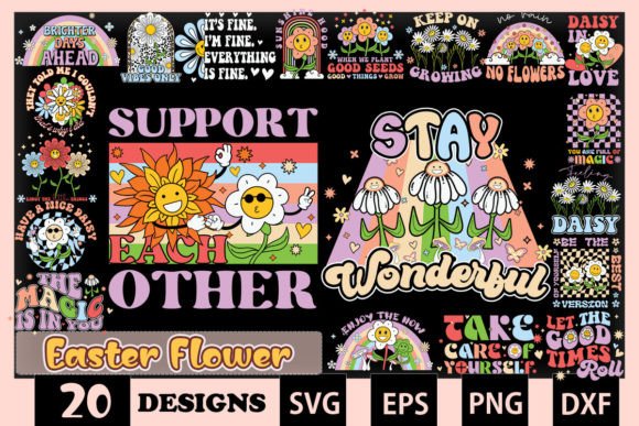 Download Easter Flowers Bundle SVG 20 Designs - Flower Collection