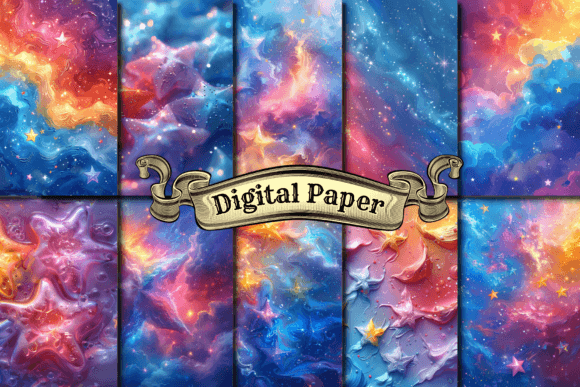 Download Galaxy Scrapbook Digital Paper - Scrapbook digital paper Collection