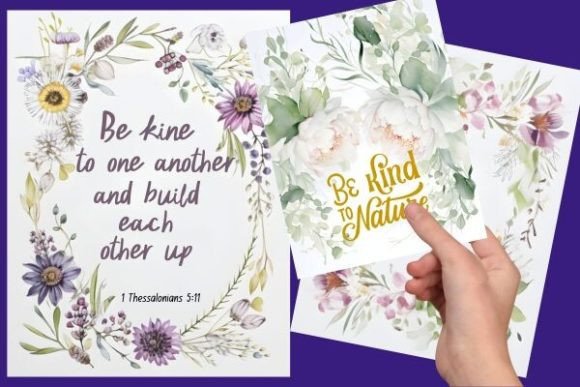 Download Pre-made Card, Flowers Cards Template - Flower Collection