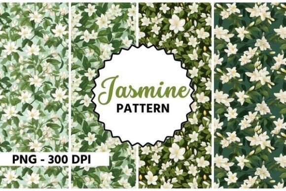 Download Jasmine Flower Watercolor Pattern - Flower Collection