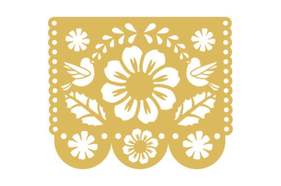 Download Papel Picado Easter - Flowers and Leaves - Flower Collection