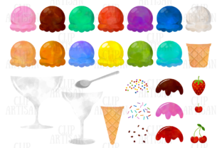 Download Watercolor Ice Cream Clip Art - Ice cream Collection