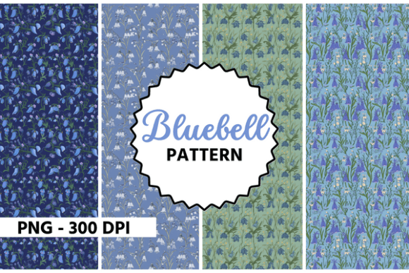 Download Bluebell Flower Watercolor Pattern - Flower Collection