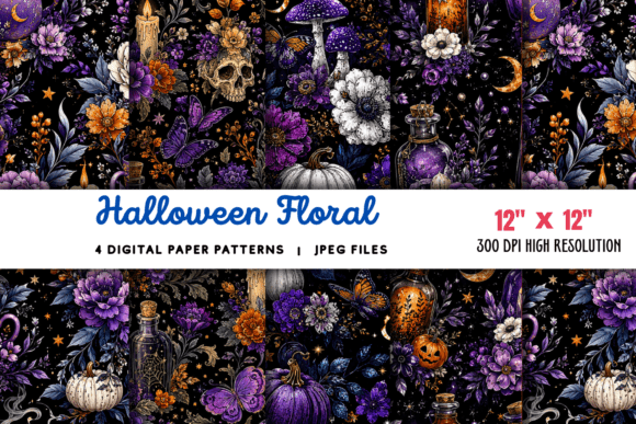 Download Halloween Scrapbook Digital Paper - Scrapbook digital paper Collection