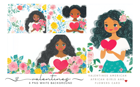 Download Black African Girl Valentintes Flower - Flower Collection