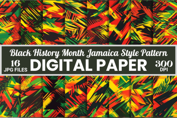 Download Black History Month Jamaica Patterns - Premium Resources