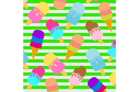 Download Ice Cream Pattern, Cute Digital Paper - Cute digital paper Collection