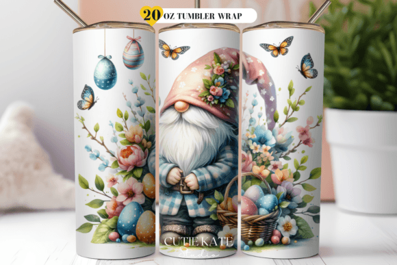 Download Gnome Easter Flowers Tumbler Design - Flower Collection